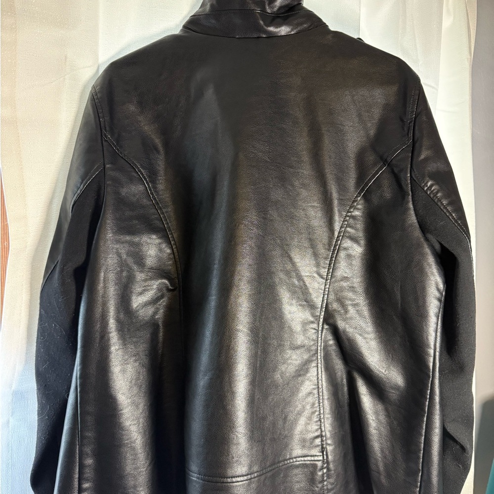 Lane Bryant Black Leather Jacket - Picture 4 of 6